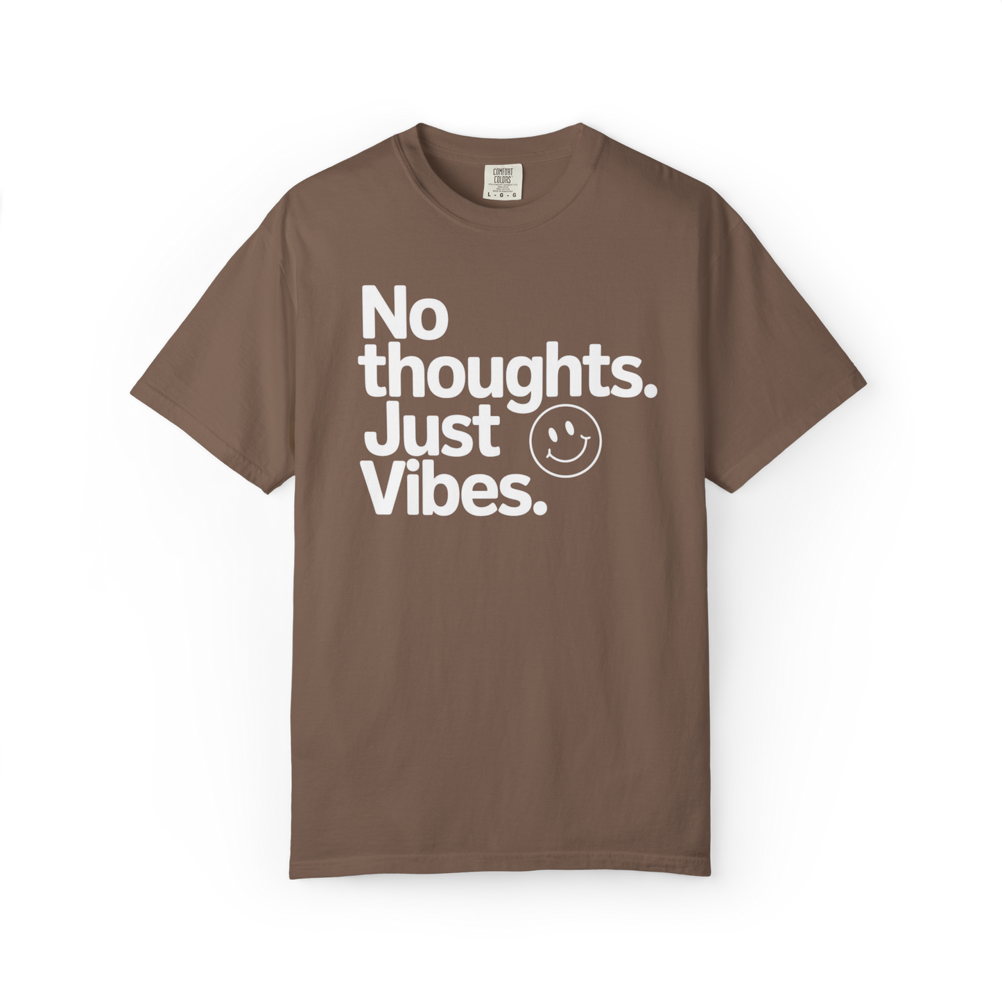 No Thoughts, Just Vibes – Funny Minimalist Graphic Tee