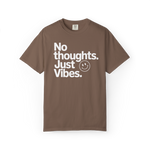 No Thoughts, Just Vibes – Funny Minimalist Graphic Tee