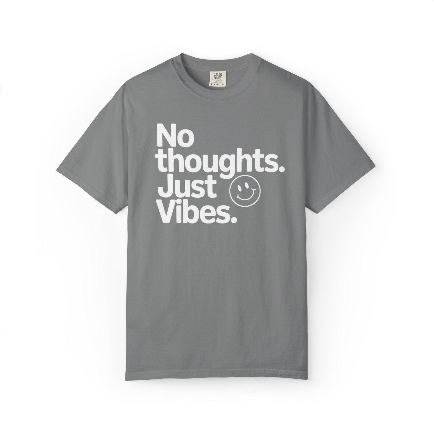 No Thoughts, Just Vibes – Funny Minimalist Graphic Tee