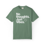 No Thoughts, Just Vibes – Funny Minimalist Graphic Tee